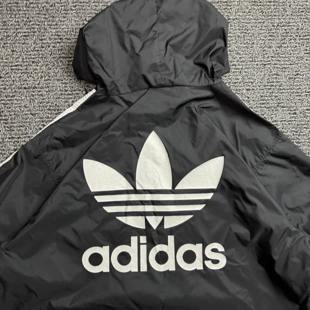아디다스 트레포일 빅로고 나일론 후디 아노락 2157