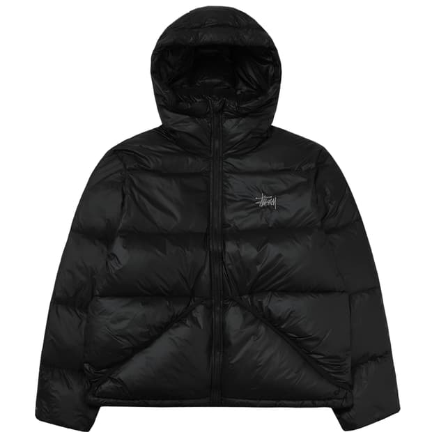 스투시 마이크로 립스탑 다운파카 제트 블랙 L사이즈