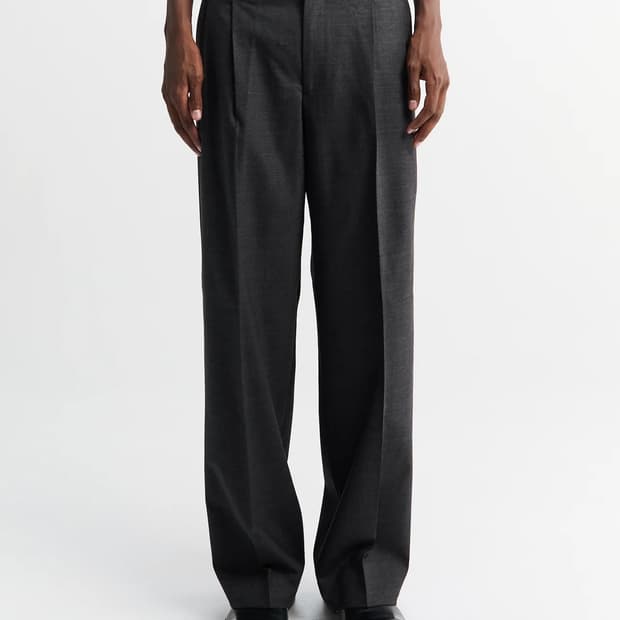 선플라워 Wide Pleated Trouser
