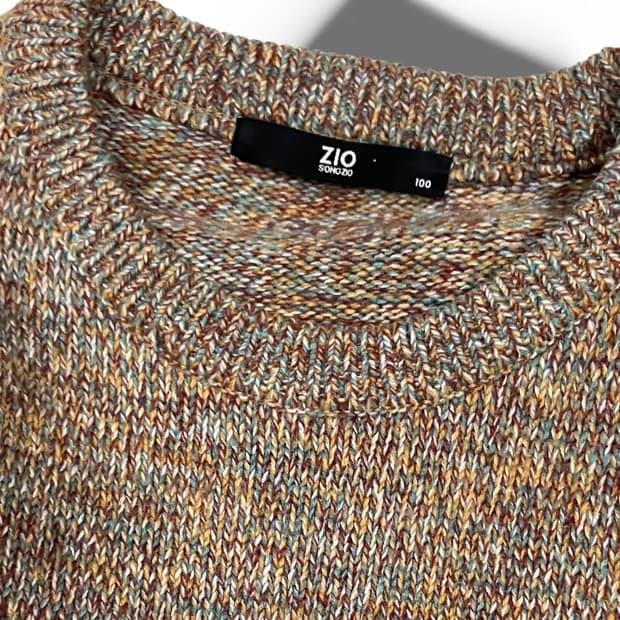 지오송지오 브라운 톤 니트 스웨터 100