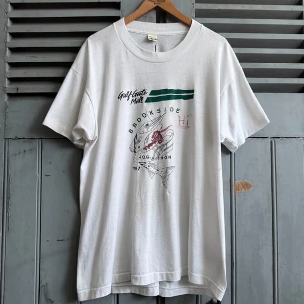 [XL]80's Made in USA 피싱 티셔츠