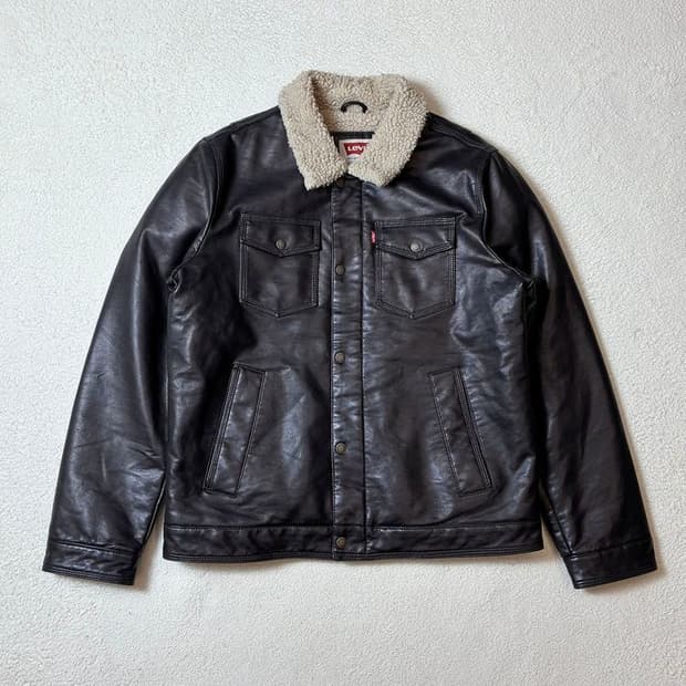 리바이스 20ss 쉐르파 가죽 봄버 자켓 PN7422