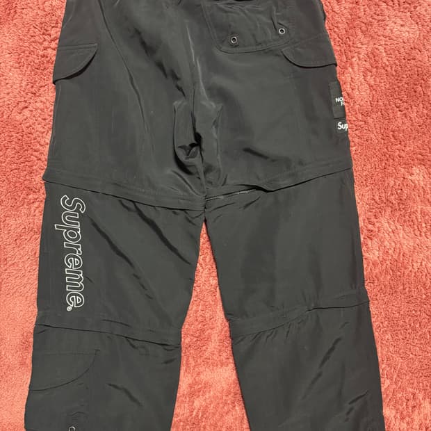 노스페이스x슈프림 트레킹 집오프 벨트 팬츠