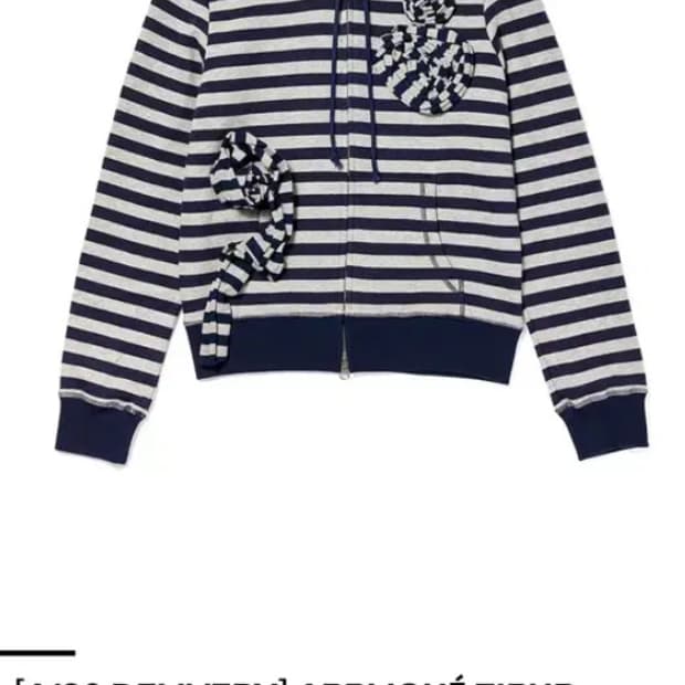 오픈와이와이 아플리케 집업 네이비