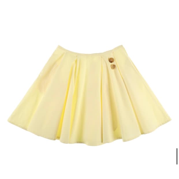 (새상품) 온스카 COTTON FLARE SKIRT (LEMON)