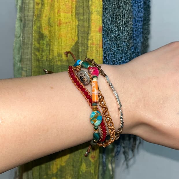 빈티지 비즈 팔찌