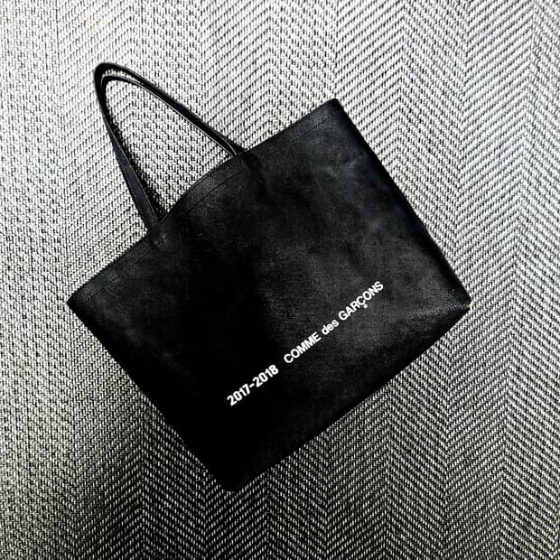 꼼데가르송 소가죽 토트백