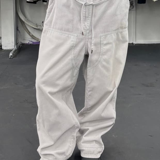 니코앤드 코듀로이 더블니 스웻팬츠