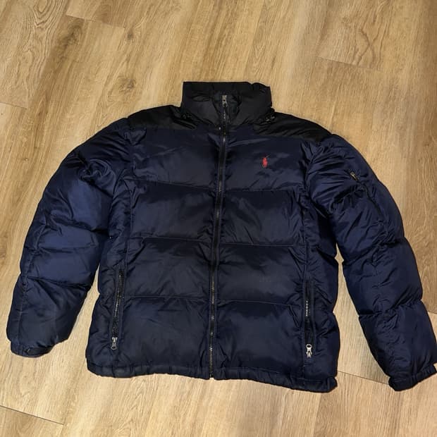 10s 폴로 랄프 로렌 투톤 덕다운 푸퍼 패딩 자켓
