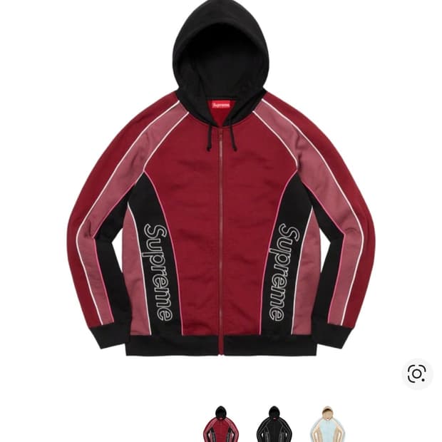 슈프림 패널드 후드집업 S