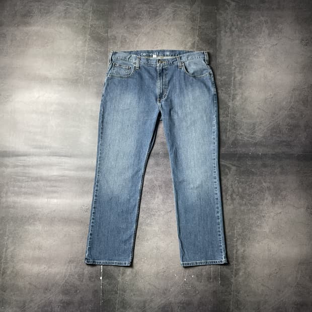 CARHARTT 칼하트 빈티지 스트레이트핏 데님 워크 팬츠 A00867
