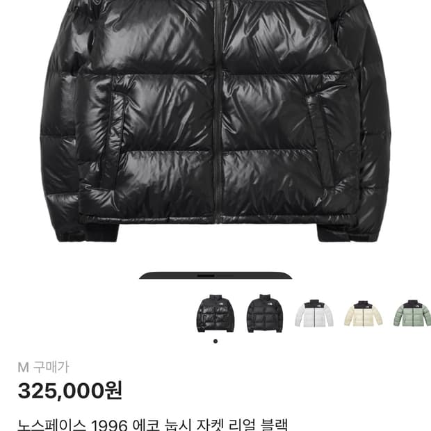 노스페이스 1996 에코 눕시 블랙