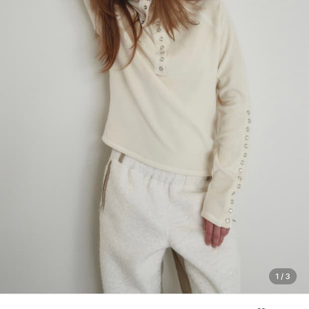 김미더영 버튼탑 아이보리 *남서연착용*