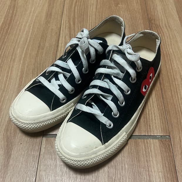 꼼데가르송 컨버스 블랙 스니커즈