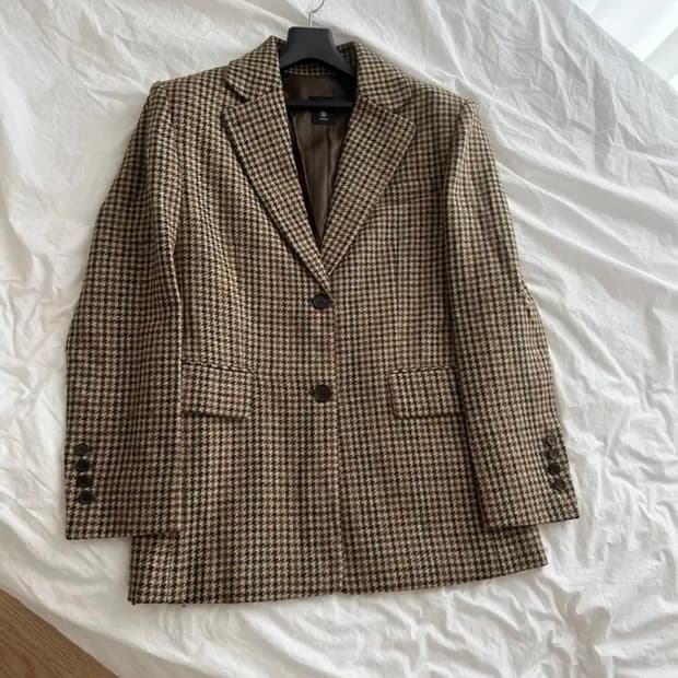 블러썸 아브라함 문 체크 자켓