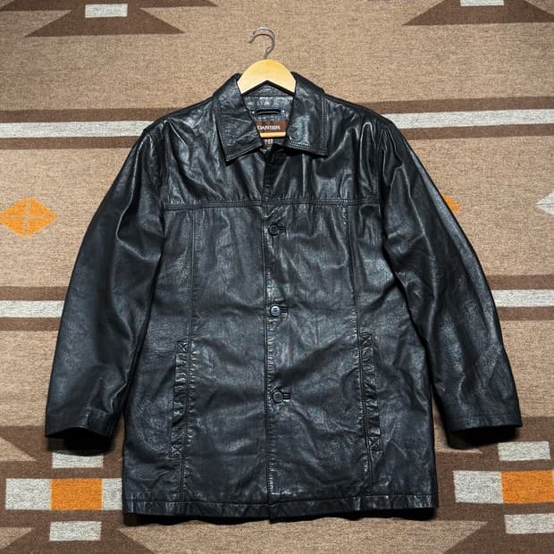 캐나다 데니어 램스킨 레더 카 코트 95~100 양가죽 자켓