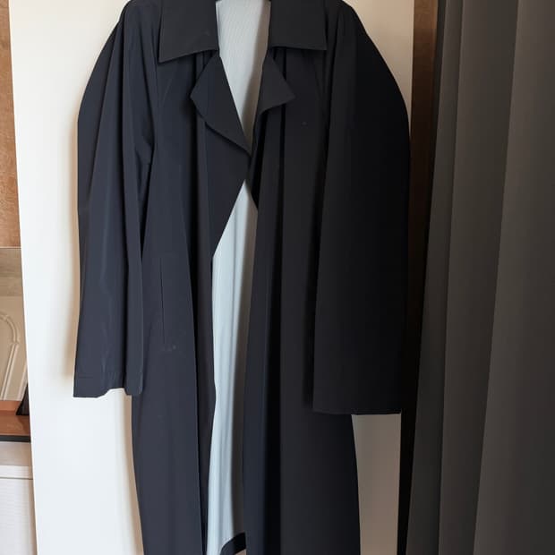 시스템옴므 나일론 롱트렌치코트 95