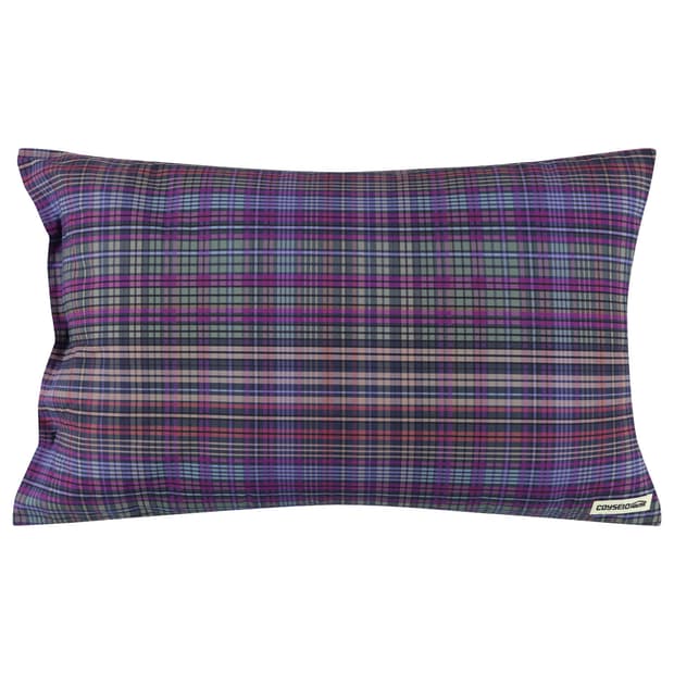 코이세이오 체크 베개 커버 퍼플