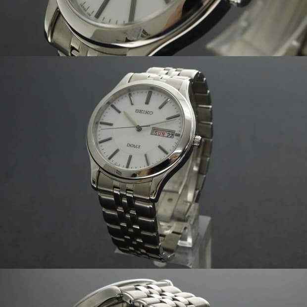 DOLCE 손목시계 V158-0AC0 남성용 화이트