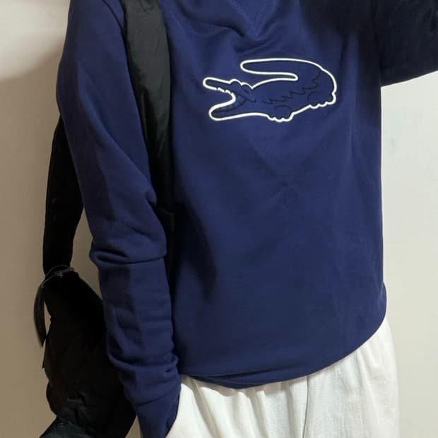 라코스테 빅로고 맨투맨