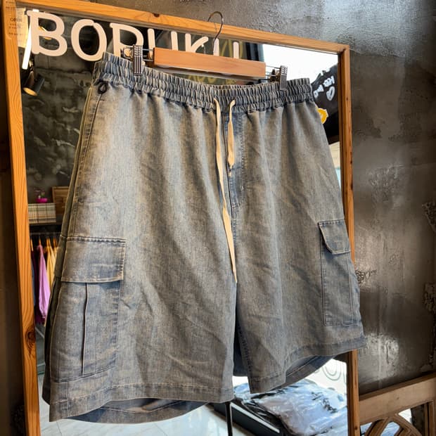 DC 슈즈 데님 카고 반바지 XL