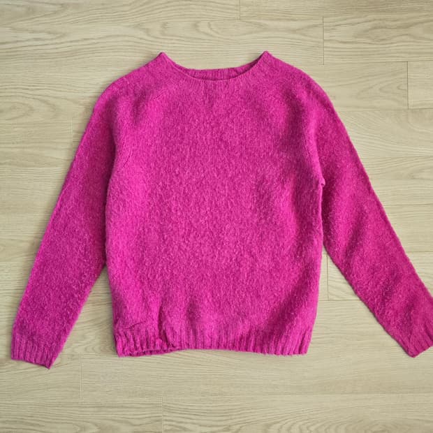 할리 오프 스코틀랜드 핑크색 니트 36