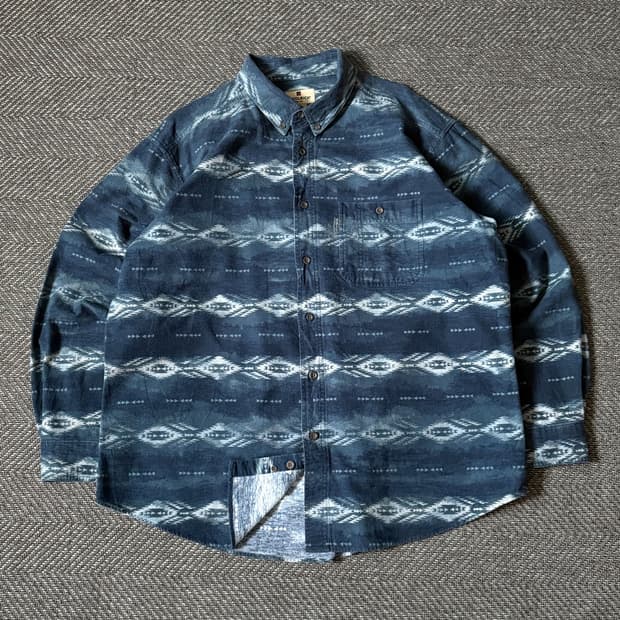 울리치 네이티브 패턴 버튼다운 빈티지 셔츠 (110)