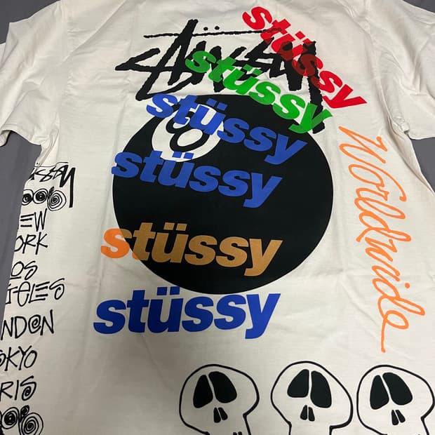 스투시 테스트 스트라이크 피그먼트 다이드 티셔츠 내츄럴