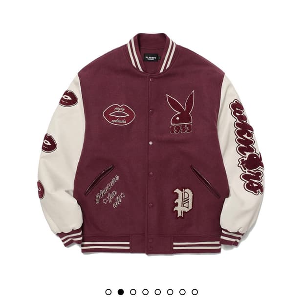 위켄더스 bunnygirl varsity jacket