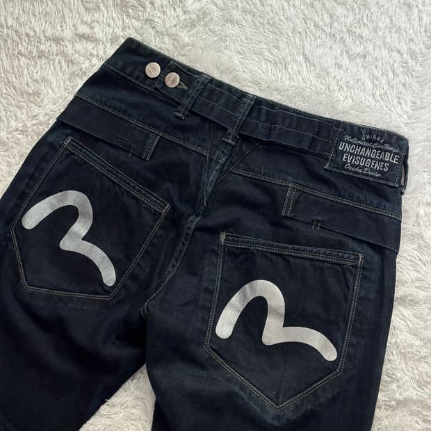 에비수 EVISU 청바지 32 페인트 데님