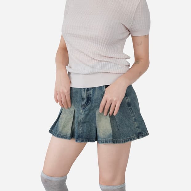 Ferragamo Silk-Wool Ribbed Kninit Top