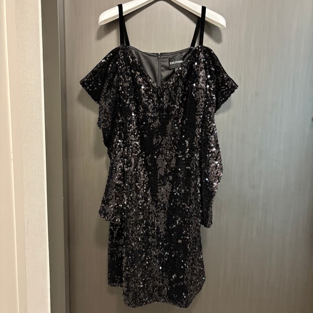 Zac Posen 잭 포즌 스팽글 칵테일 드레스