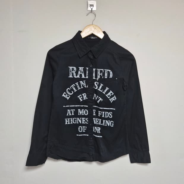 메종글리피 일본빈티지 y2k 레터 프린팅셔츠  Free사이즈 - S261