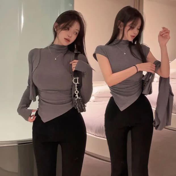 히프나틱 반폴라 가디건 세트