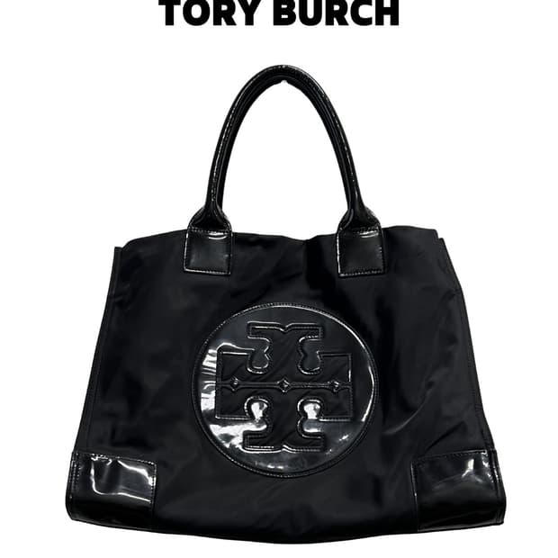 토리버치 나일론 토트백 블랙