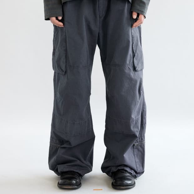 해칭룸 zip cargo 집 카고 팬츠 네이비 2사이즈