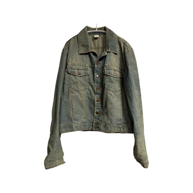 아르마니 익스체인지 데님 트러커 자켓