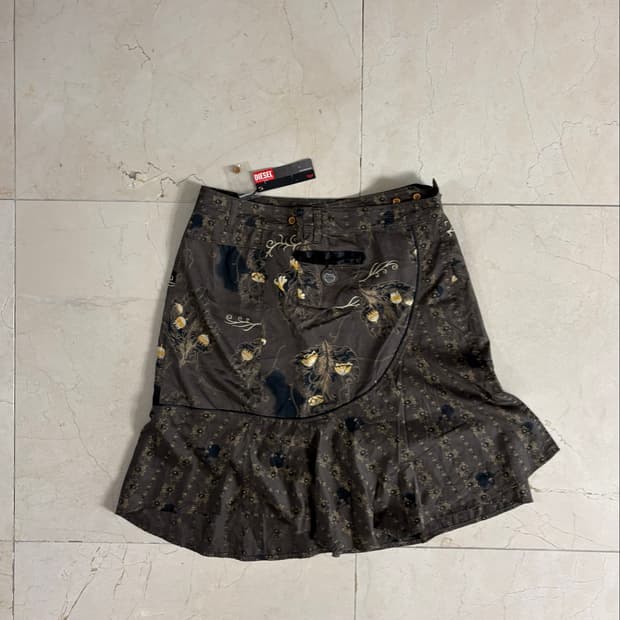 Diesel Archive Floral Wrap Skirt