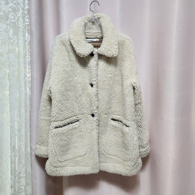 MANGO 망고 아이보리 뽀글이 자켓