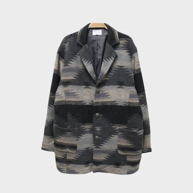 NAVAL 패턴 싱글 자켓 61118