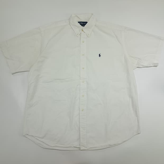 Co616 XL 폴로 랄프로렌 화이트 반팔 셔츠 남방