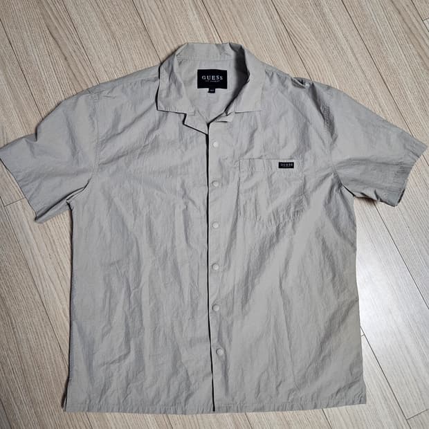 게스 남성 BOMBER JACKET반팔 카라 셔츠형 자켓L