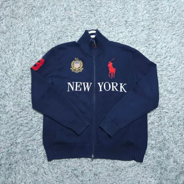 폴로 치프키프 뉴욕 니트집업 L