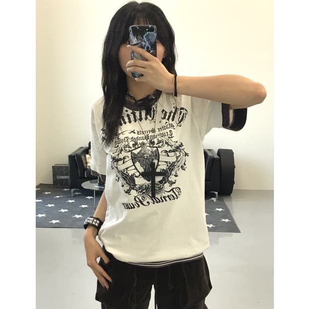 Desio Y2k Graphic Short Sleeve T-Shirts 