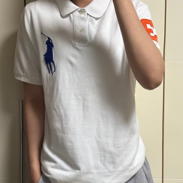 폴로 랄프로렌 빅포니 화이트 카라티