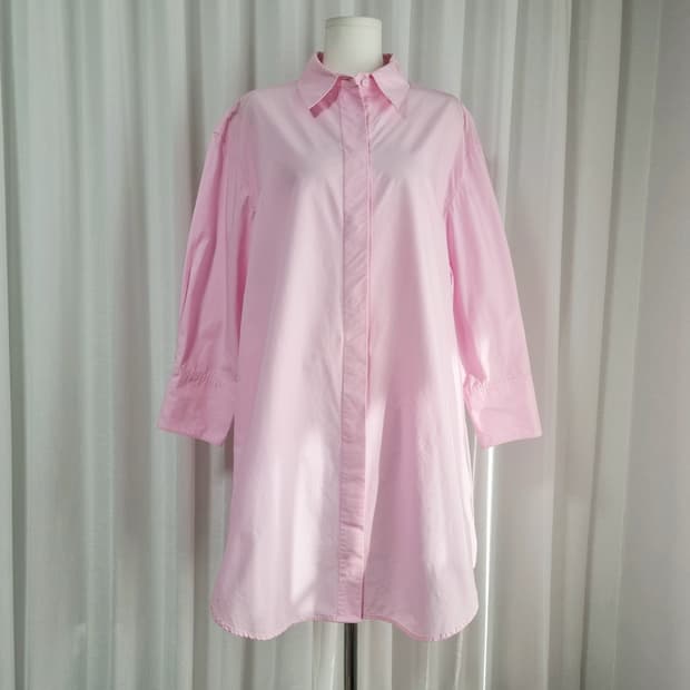 OIAUER (삼성물산제작) 셔츠원피스 롱셔츠 (5566/표기M) 상태굿