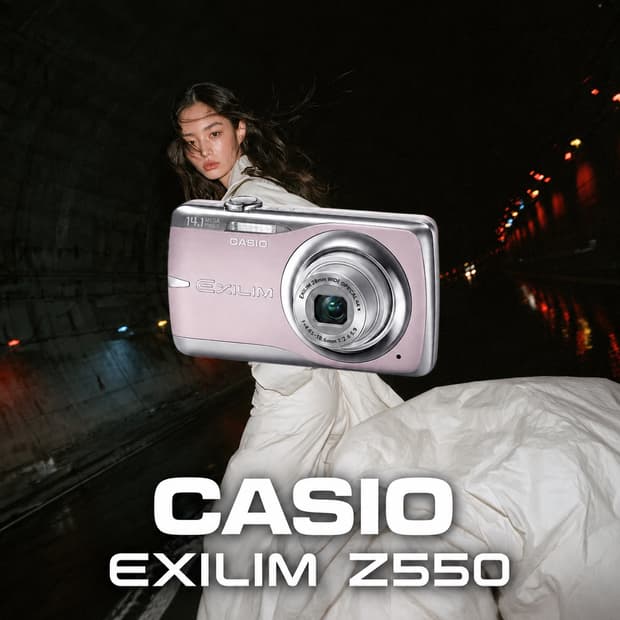 카시오 엑슬림 Z550 핑크 빈티지 디지털카메라 디카