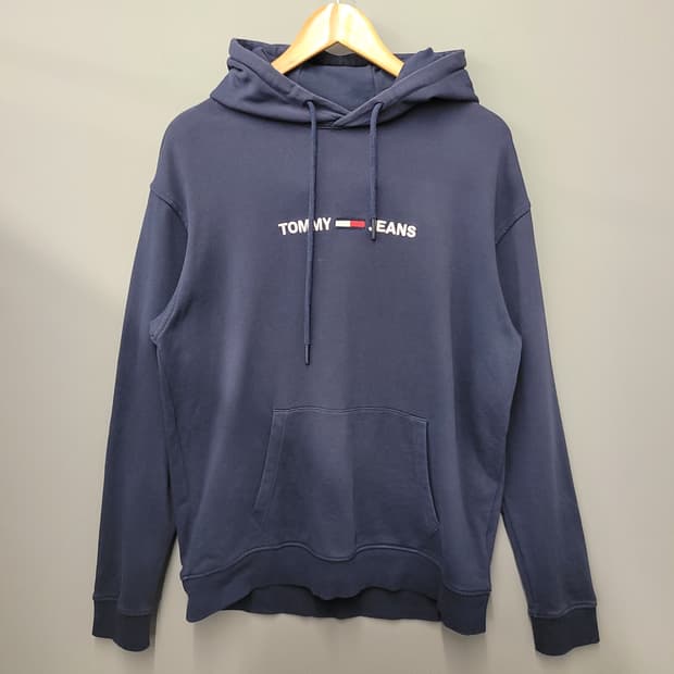Tommy Jeans 타미진스 로고 후드티 네이비