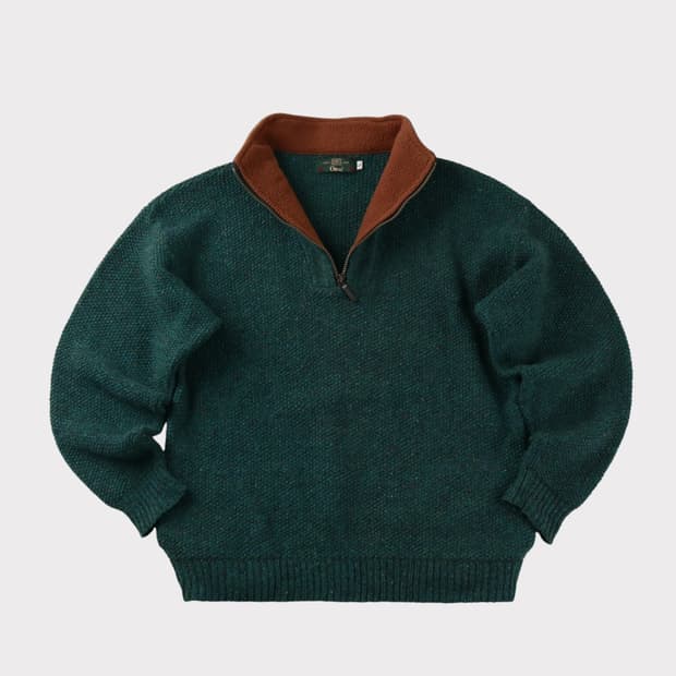 [L] 90's USA 오르비스 하프집업 풀오버 울스웨터