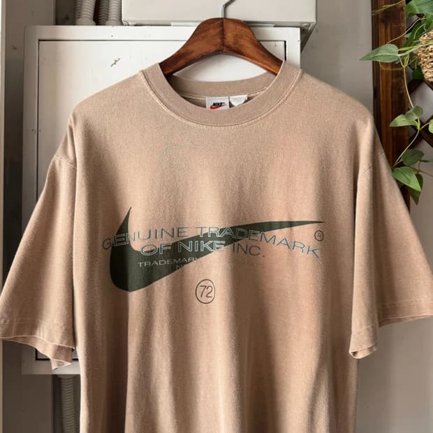 [L]90's 나이키 USA 워시드 프린팅 티셔츠